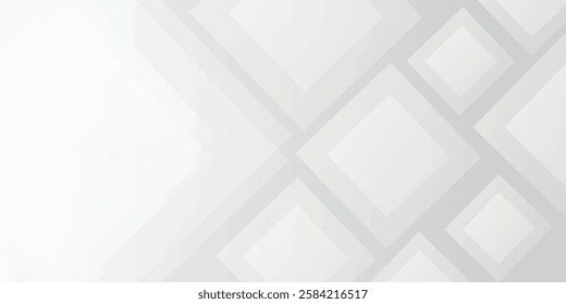 Vector Abstract Elegant white and grey Background. Abstract white Pattern. Squares Texture.