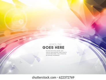 Vector of abstract element and background