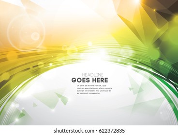 Vector of abstract element and background