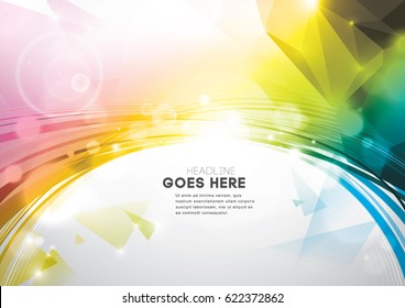 Vector of abstract element and background