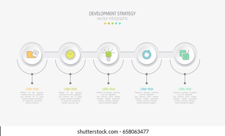 Vector abstract element for business. Strategy in stages. Steps of development, teamwork.Business concept. Graph,diagram, presentation template infographics options