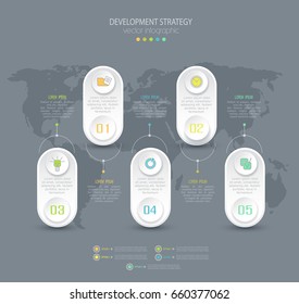 Vector abstract element for business. Strategy in stages. Steps of development, teamwork.Business concept. Graph,diagram, presentation template infographics options
