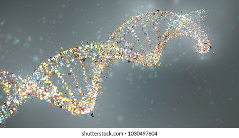 vector abstract element. scientific research and treatment of diseases. DNA