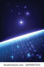 Vector abstract Element visulization background, energy, light technology