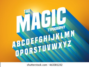 Vector Of Abstract Embossed Font And Alphabet