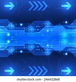 vector abstract engineering future technology background innovation