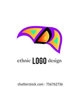 Vector Abstract Ethnic Colorful Logo 