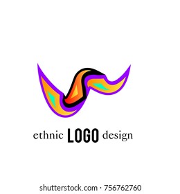 Vector Abstract Ethnic Colorful Logo 