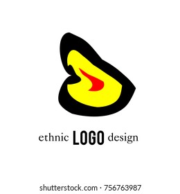 Vector Abstract Ethnic Colorful Logo 