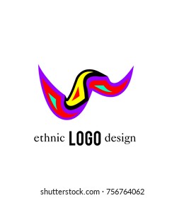 Vector Abstract Ethnic Colorful Logo 