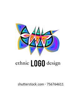 Vector Abstract Ethnic Colorful Logo 