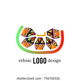 Vector Abstract Ethnic Colorful Logo 