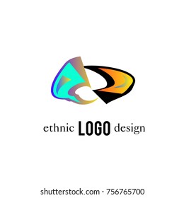 Vector Abstract Ethnic Colorful Logo 