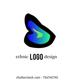 Vector Abstract Ethnic Colorful Logo 