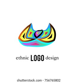 Vector Abstract Ethnic Colorful Logo 
