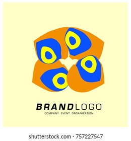 Vector Abstract Ethnic Colorful Logo Design