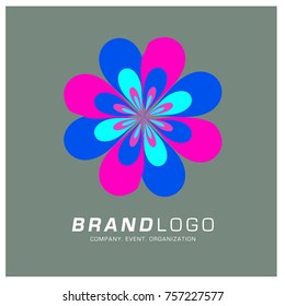 Vector Abstract Ethnic Colorful Logo Design