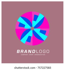 Vector Abstract Ethnic Colorful Logo Design