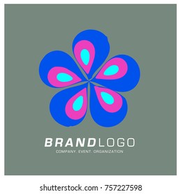 Vector Abstract Ethnic Colorful Logo Design