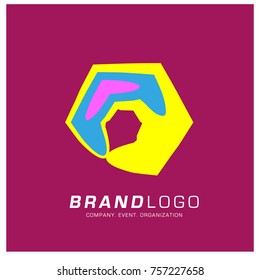 Vector Abstract Ethnic Colorful Logo Design