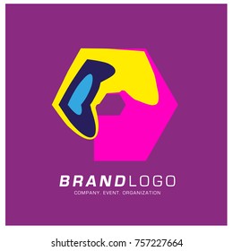 Vector Abstract Ethnic Colorful Logo Design