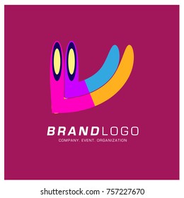 Vector Abstract Ethnic Colorful Logo Design