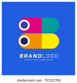 Vector Abstract Ethnic Colorful Logo Design