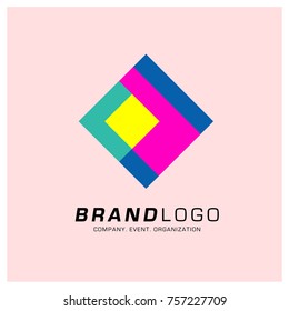 Vector Abstract Ethnic Colorful Logo Design