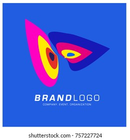 Vector Abstract Ethnic Colorful Logo Design