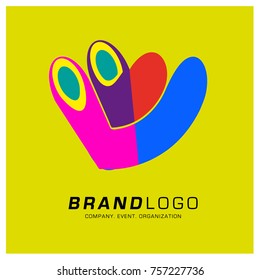Vector Abstract Ethnic Colorful Logo Design