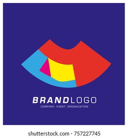 Vector Abstract Ethnic Colorful Logo Design