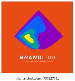 Vector Abstract Ethnic Colorful Logo Design