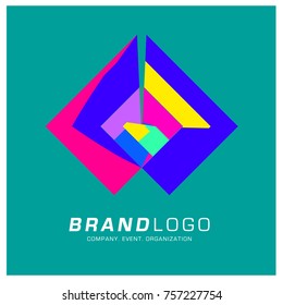 Vector Abstract Ethnic Colorful Logo Design