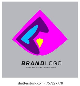 Vector Abstract Ethnic Colorful Logo Design