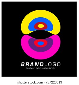 Vector Abstract Ethnic Colorful Logo Design