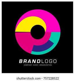 Vector Abstract Ethnic Colorful Logo Design