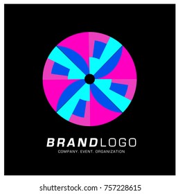 Vector Abstract Ethnic Colorful Logo Design