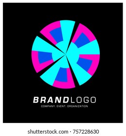 Vector Abstract Ethnic Colorful Logo Design