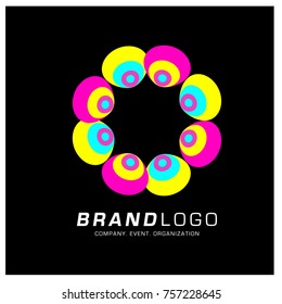 Vector Abstract Ethnic Colorful Logo Design