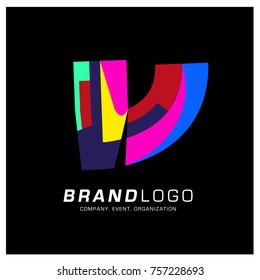 Vector Abstract Ethnic Colorful Logo Design