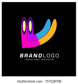 Vector Abstract Ethnic Colorful Logo Design