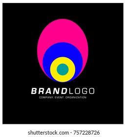 Vector Abstract Ethnic Colorful Logo Design