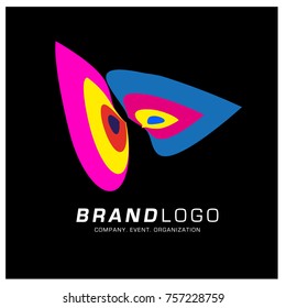 Vector Abstract Ethnic Colorful Logo Design