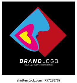 Vector Abstract Ethnic Colorful Logo Design