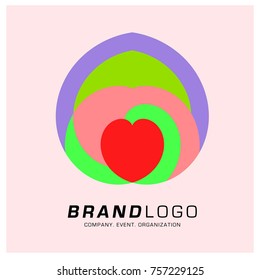 Vector Abstract Ethnic Colorful Logo Design