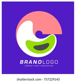 Vector Abstract Ethnic Colorful Logo Design