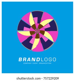 Vector Abstract Ethnic Colorful Logo Design