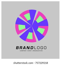 Vector Abstract Ethnic Colorful Logo Design