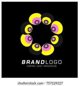 Vector Abstract Ethnic Colorful Logo Design