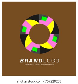 Vector Abstract Ethnic Colorful Logo Design